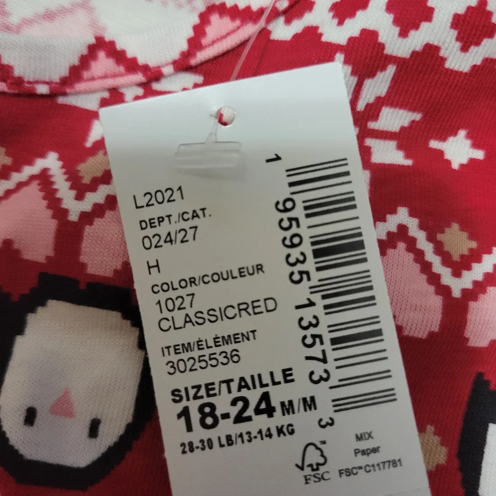 Children's Place Holiday Skater Dress Set Toddler 18-24m NWT